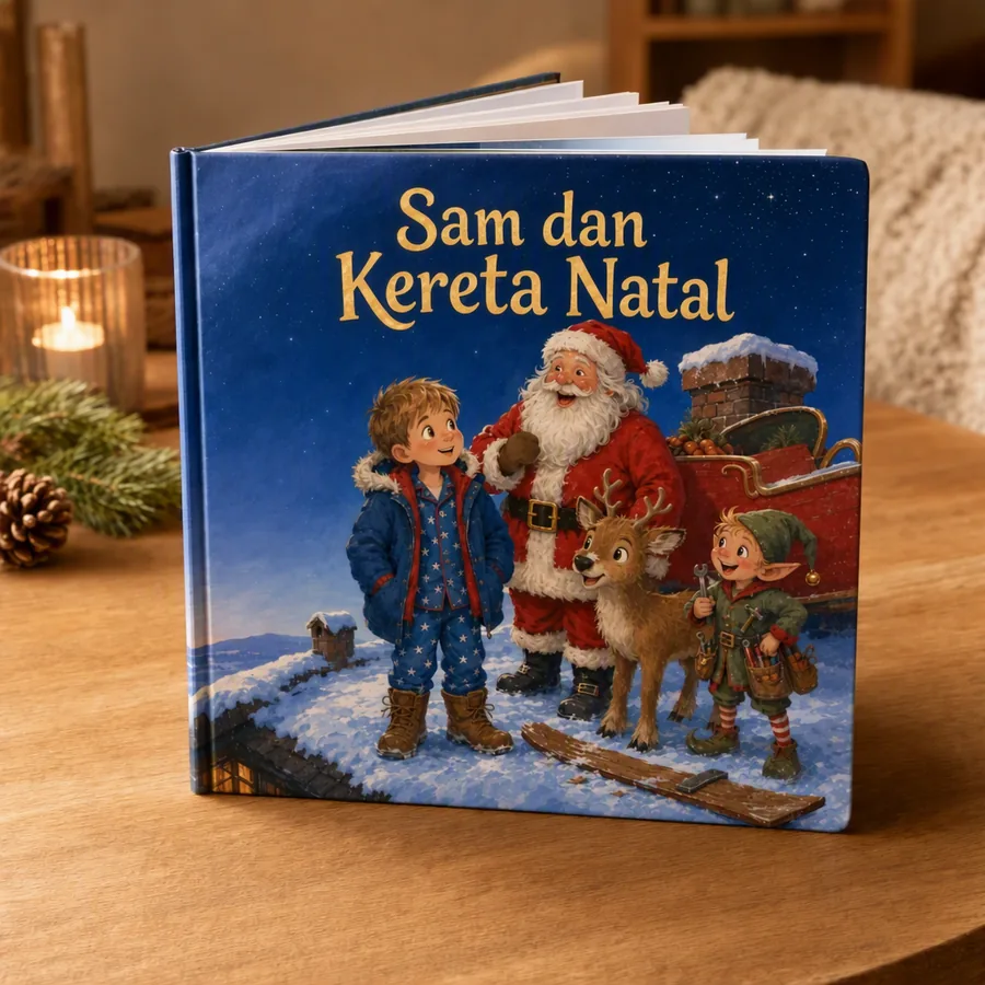 Buku Natal dengan anak Anda sebagai tokoh utama